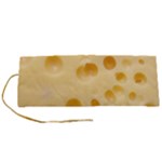 Cheese Texture, Yellow Cheese Background Roll Up Canvas Pencil Holder (S)