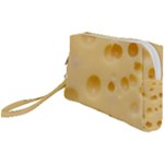Cheese Texture, Yellow Cheese Background Wristlet Pouch Bag (Small)