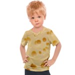 Cheese Texture, Yellow Cheese Background Kids  Sports T-Shirt