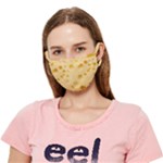 Cheese Texture, Yellow Cheese Background Crease Cloth Face Mask (Adult)