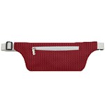 Christmas Pattern, Fabric Texture, Knitted Red Background Active Waist Bag