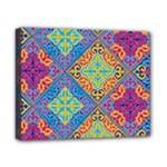 Colorful Floral Ornament, Floral Patterns Canvas 10  x 8  (Stretched)