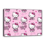 Cute Hello Kitty Collage, Cute Hello Kitty Canvas 18  x 12  (Stretched)