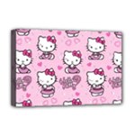 Cute Hello Kitty Collage, Cute Hello Kitty Deluxe Canvas 18  x 12  (Stretched)
