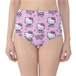 Cute Hello Kitty Collage, Cute Hello Kitty Classic High-Waist Bikini Bottoms