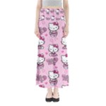 Cute Hello Kitty Collage, Cute Hello Kitty Full Length Maxi Skirt