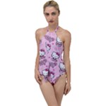 Cute Hello Kitty Collage, Cute Hello Kitty Go with the Flow One Piece Swimsuit