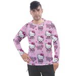 Cute Hello Kitty Collage, Cute Hello Kitty Men s Pique Long Sleeve T-Shirt