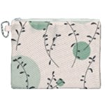 Plants Pattern Design Branches Branch Leaves Botanical Boho Bohemian Texture Drawing Circles Nature Canvas Cosmetic Bag (XXL)