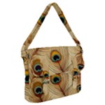 Vintage Peacock Feather Peacock Feather Pattern Background Nature Bird Nature Buckle Messenger Bag