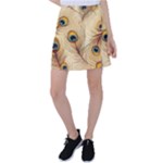 Vintage Peacock Feather Peacock Feather Pattern Background Nature Bird Nature Tennis Skirt