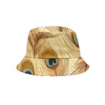 Vintage Peacock Feather Peacock Feather Pattern Background Nature Bird Nature Bucket Hat (Kids)