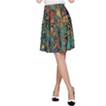 Flowers Trees Forest Mystical Forest Nature Background Landscape A-Line Skirt