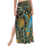 Flowers Trees Forest Mystical Forest Nature Background Landscape Maxi Chiffon Tie-Up Sarong