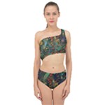 Flowers Trees Forest Mystical Forest Nature Background Landscape Spliced Up Two Piece Swimsuit