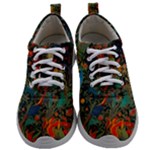 Flowers Trees Forest Mystical Forest Nature Background Landscape Mens Athletic Shoes