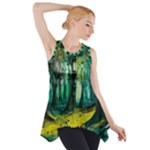 Trees Forest Mystical Forest Nature Junk Journal Landscape Nature Side Drop Tank Tunic