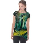 Trees Forest Mystical Forest Nature Junk Journal Landscape Nature Cap Sleeve High Low Top