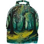 Trees Forest Mystical Forest Nature Junk Journal Landscape Nature Mini Full Print Backpack