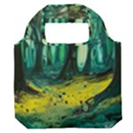 Trees Forest Mystical Forest Nature Junk Journal Landscape Nature Premium Foldable Grocery Recycle Bag