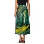 Trees Forest Mystical Forest Nature Junk Journal Landscape Nature Classic Midi Chiffon Skirt