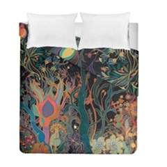 Trees Forest Mystical Forest Nature Junk Journal Landscape Duvet Cover Double Side (Full/ Double Size) from UrbanLoad.com