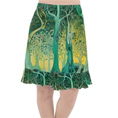 Fishtail Chiffon Skirt 