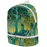 Trees Forest Mystical Forest Nature Junk Journal Scrapbooking Background Landscape Zip Bottom Backpack