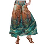 Trees Tree Forest Mystical Forest Nature Junk Journal Scrapbooking Landscape Nature Women s Satin Palazzo Pants