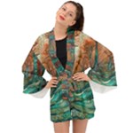 Trees Tree Forest Mystical Forest Nature Junk Journal Scrapbooking Landscape Nature Long Sleeve Kimono