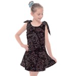 FusionVibrance Abstract Design Kids  Tie Up Tunic Dress