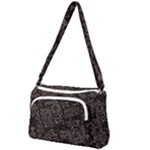 FusionVibrance Abstract Design Front Pocket Crossbody Bag
