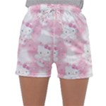 Hello Kitty Pattern, Hello Kitty, Child, White, Cat, Pink, Animal Sleepwear Shorts