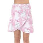 Hello Kitty Pattern, Hello Kitty, Child, White, Cat, Pink, Animal Wrap Front Skirt