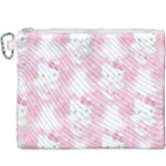 Hello Kitty Pattern, Hello Kitty, Child, White, Cat, Pink, Animal Canvas Cosmetic Bag (XXXL)
