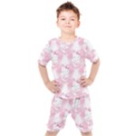 Hello Kitty Pattern, Hello Kitty, Child, White, Cat, Pink, Animal Kids  T-Shirt and Shorts Set