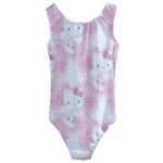 Hello Kitty Pattern, Hello Kitty, Child, White, Cat, Pink, Animal Kids  Cut-Out Back One Piece Swimsuit