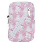 Hello Kitty Pattern, Hello Kitty, Child, White, Cat, Pink, Animal Belt Pouch Bag (Large)