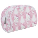Hello Kitty Pattern, Hello Kitty, Child, White, Cat, Pink, Animal Make Up Case (Medium)
