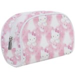 Hello Kitty Pattern, Hello Kitty, Child, White, Cat, Pink, Animal Make Up Case (Large)