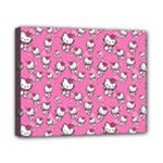 Hello Kitty Pattern, Hello Kitty, Child Canvas 10  x 8  (Stretched)