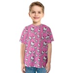 Hello Kitty Pattern, Hello Kitty, Child Kids  Sport Mesh T-Shirt