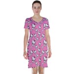 Hello Kitty Pattern, Hello Kitty, Child Short Sleeve Nightdress