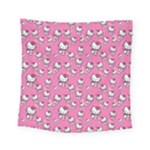 Hello Kitty Pattern, Hello Kitty, Child Square Tapestry (Small)