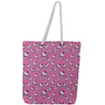 Hello Kitty Pattern, Hello Kitty, Child Full Print Rope Handle Tote (Large)