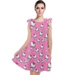 Hello Kitty Pattern, Hello Kitty, Child Tie Up Tunic Dress