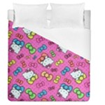Hello Kitty, Cute, Pattern Duvet Cover (Queen Size)
