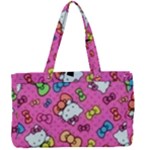 Hello Kitty, Cute, Pattern Canvas Work Bag