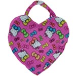 Hello Kitty, Cute, Pattern Giant Heart Shaped Tote