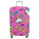 Hello Kitty, Cute, Pattern Luggage Cover (Medium)
